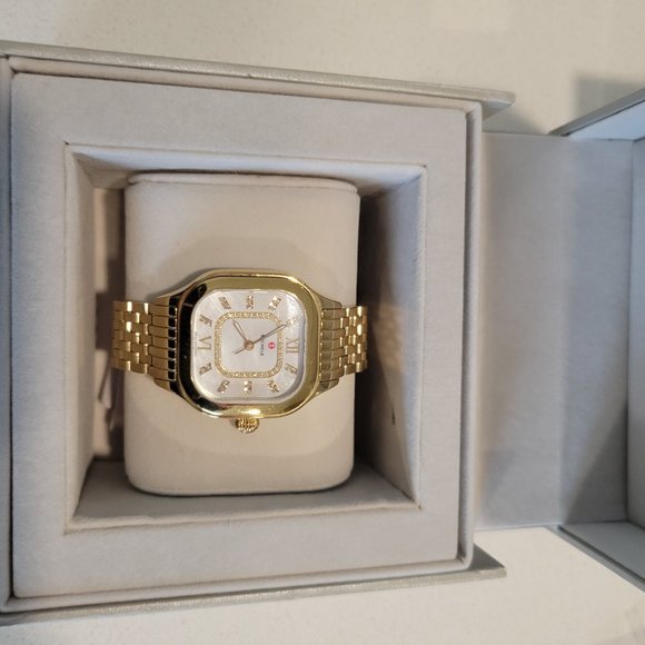 Michele Meggie Diamond Dial Watch Head Bracelet, 33mm - Picture 10 of 10